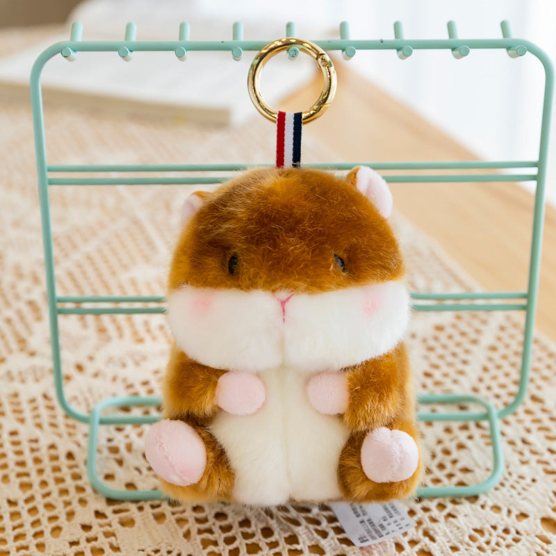 Adorable Plush Animal Keychain Pendants-3