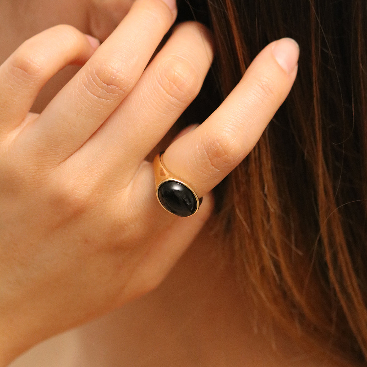 Black onyx ring-3