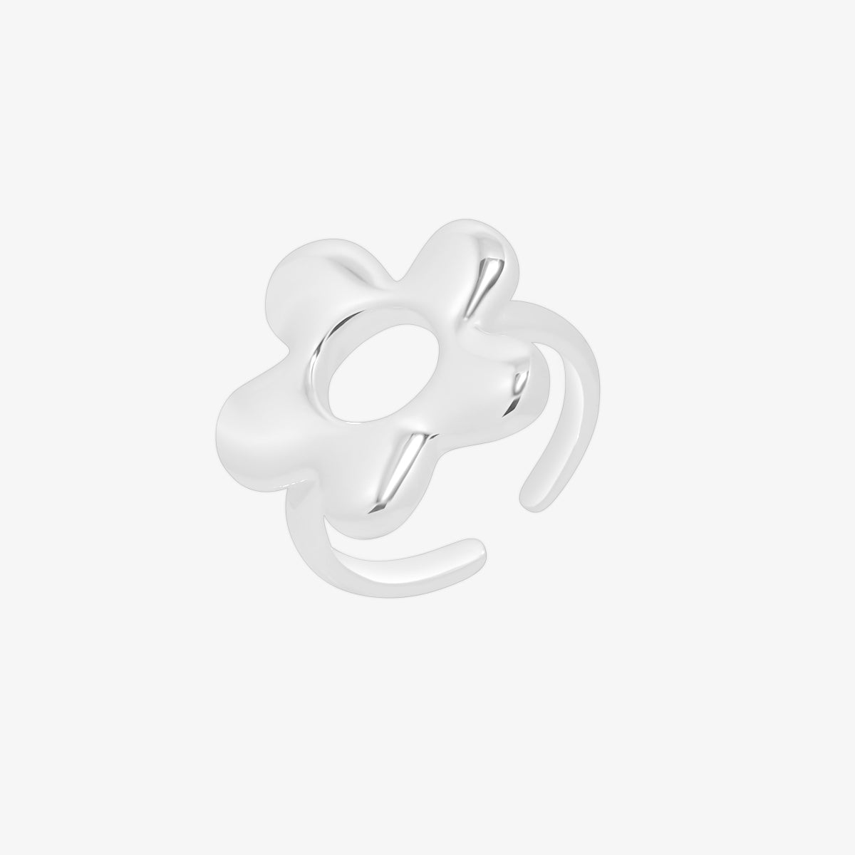 Daisy Adjustable Silver Ring-0