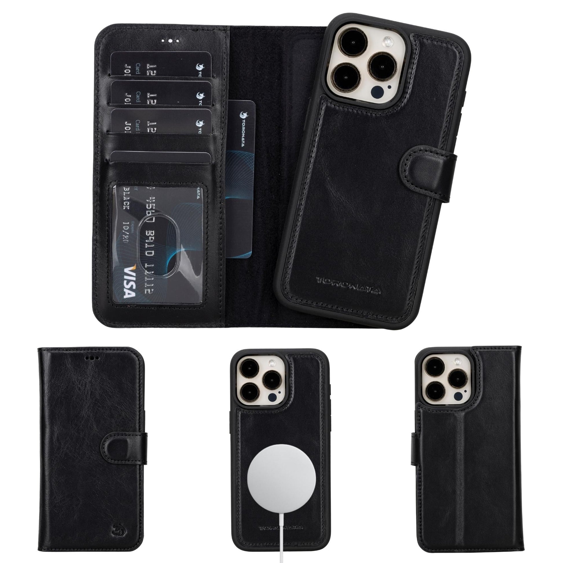 Casper iPhone 14 Series Detachable Leather Wallet Case-6