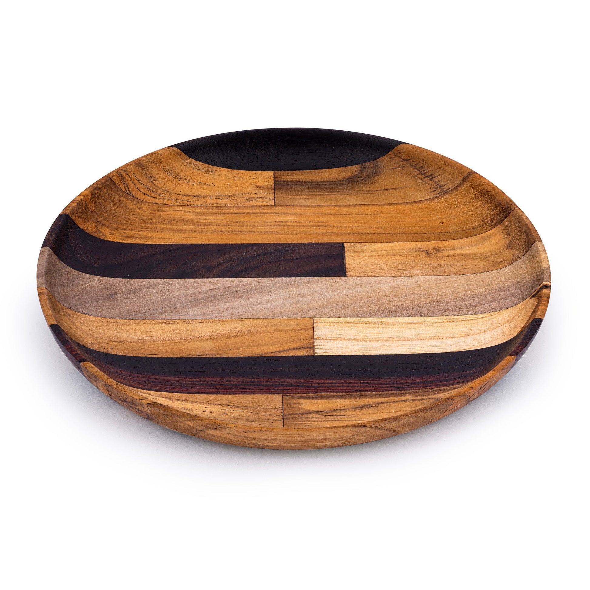 Premium Upcycled End Grain Wooden Serving Plate (2 Patterns)-4