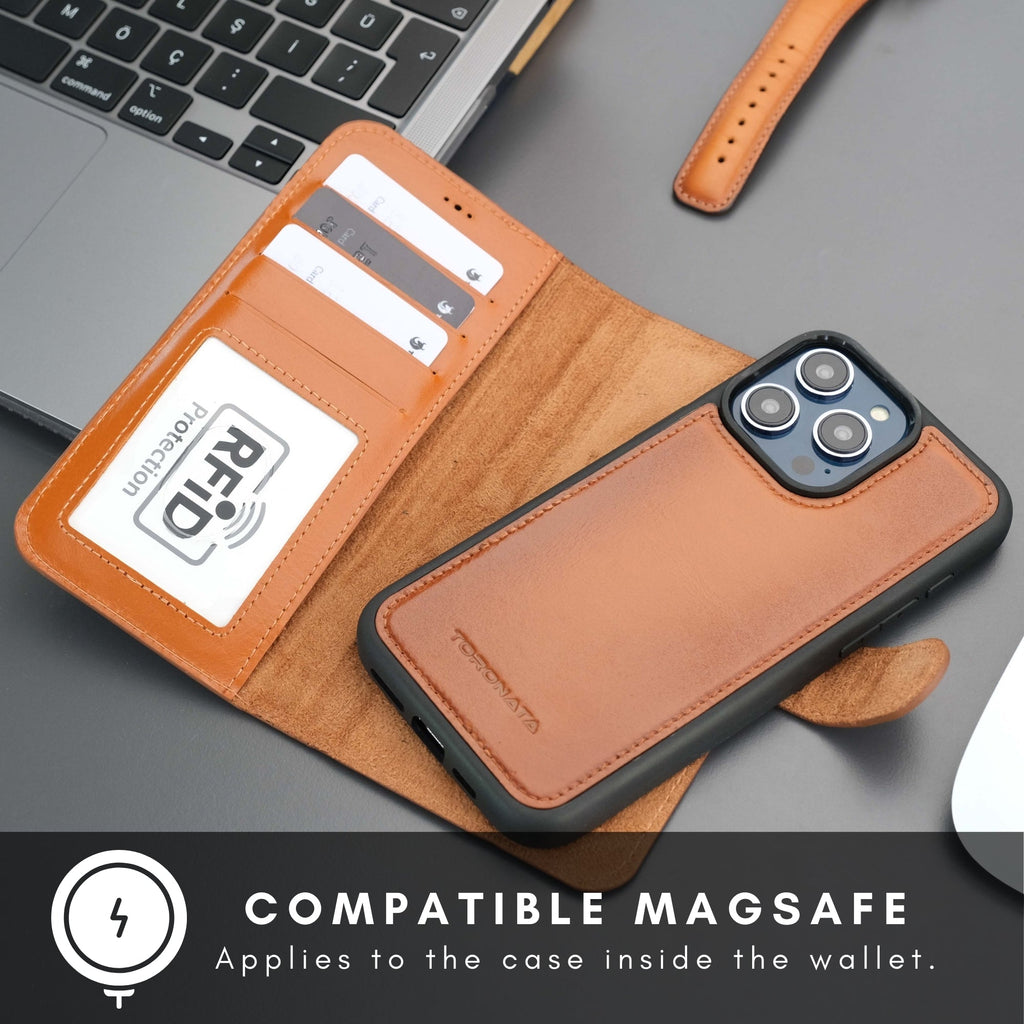 Casper iPhone 17 Pro Leather Wallet Case – MagSafe Compatible-2