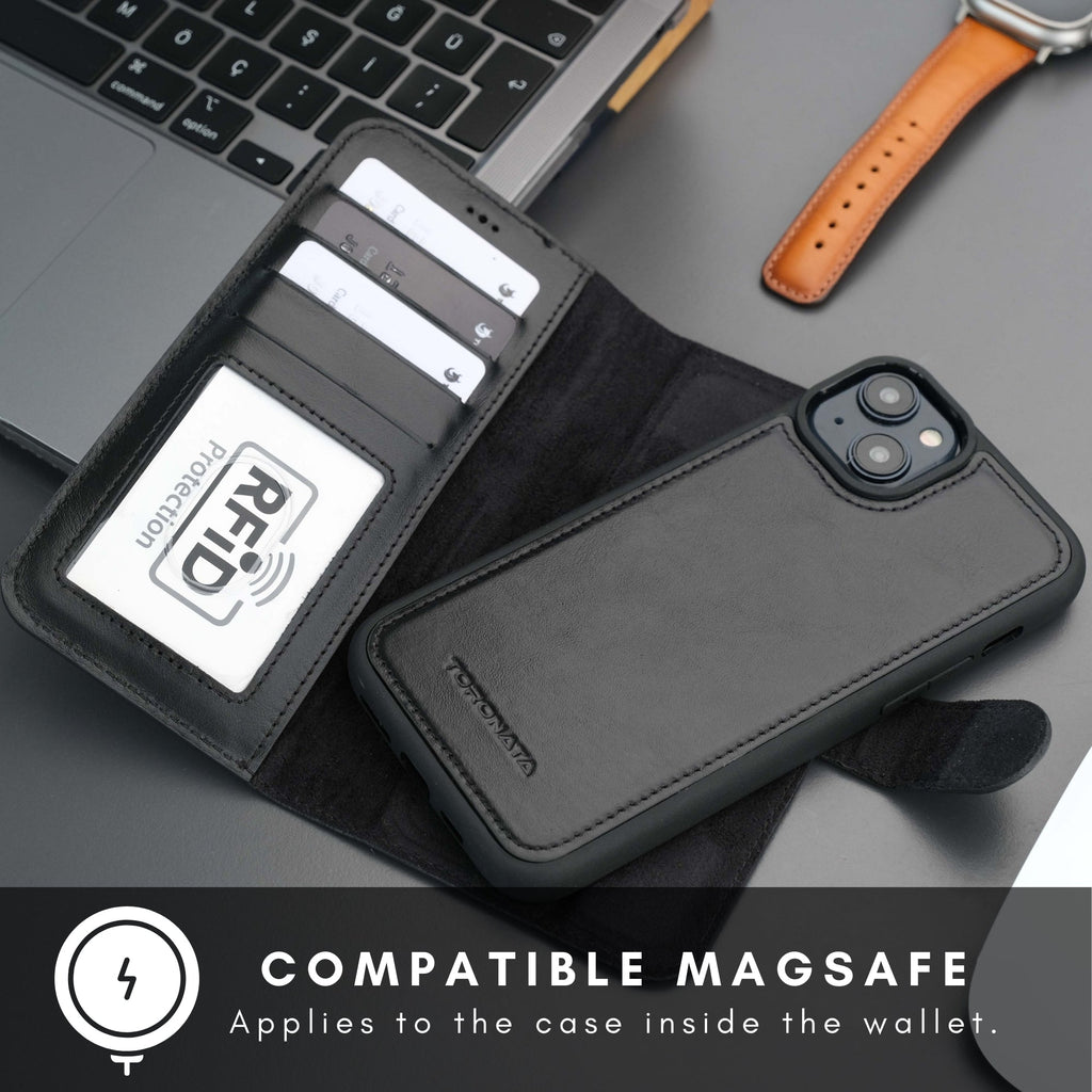 Casper Leather iPhone 14 Wallet Case | MagSafe-4