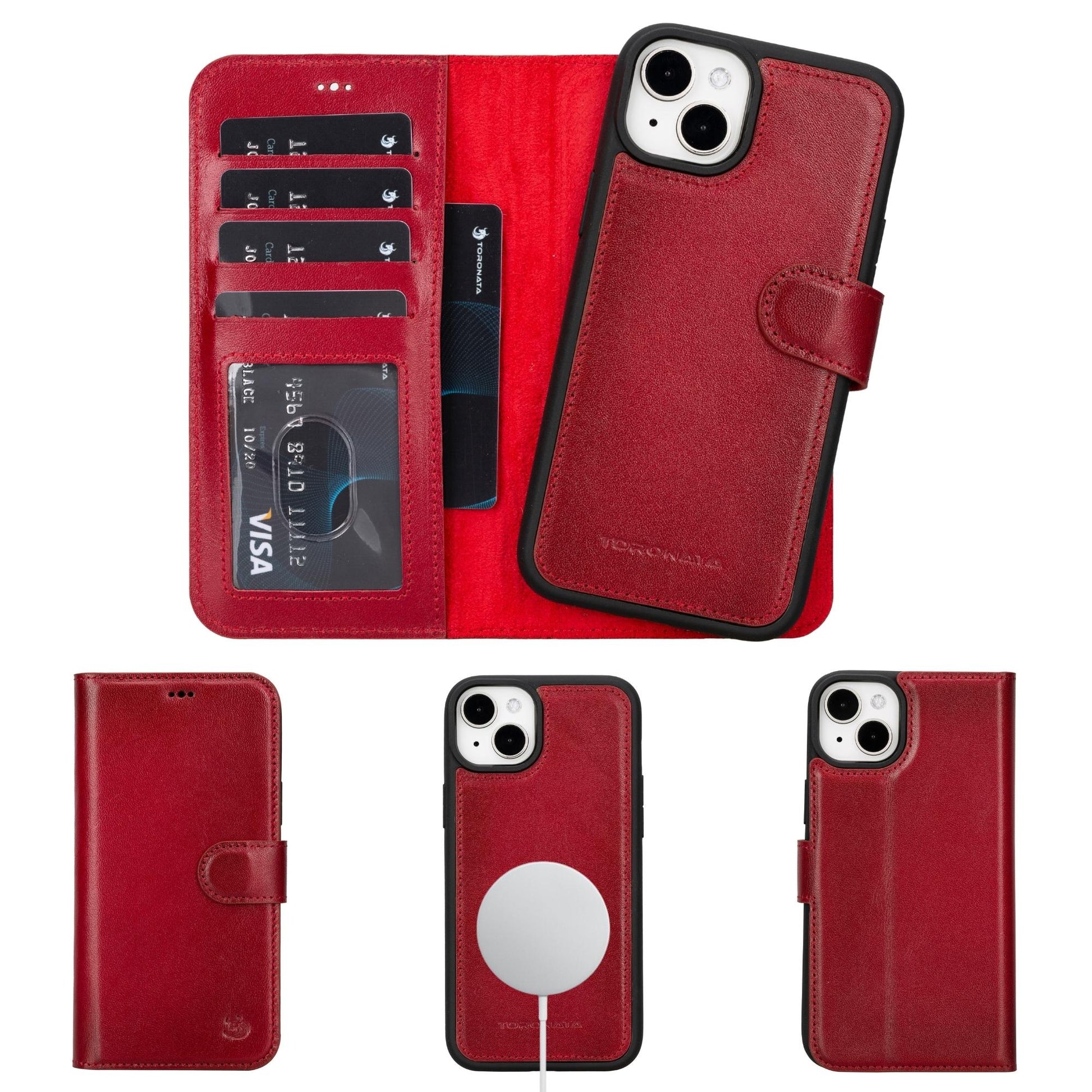 Casper iPhone 14 Series Detachable Leather Wallet Case-17