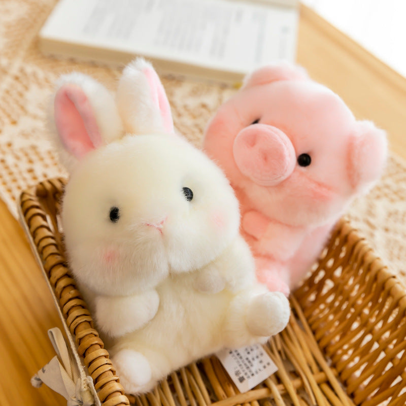 Adorable Plush Animal Keychain Pendants-2