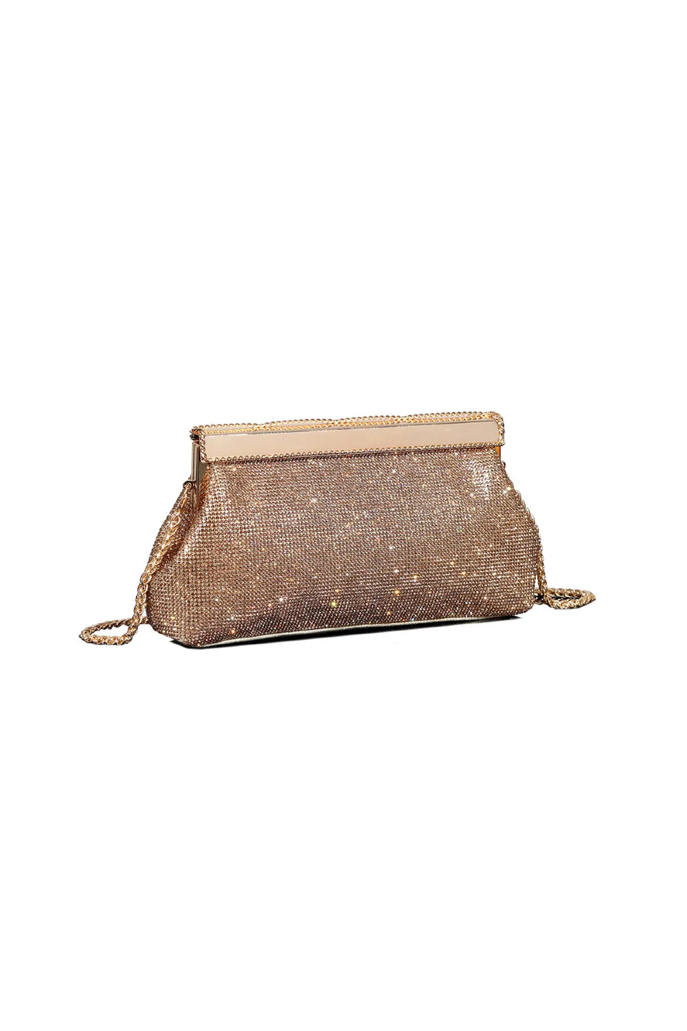 Gold Diamante Clutch Bag-1