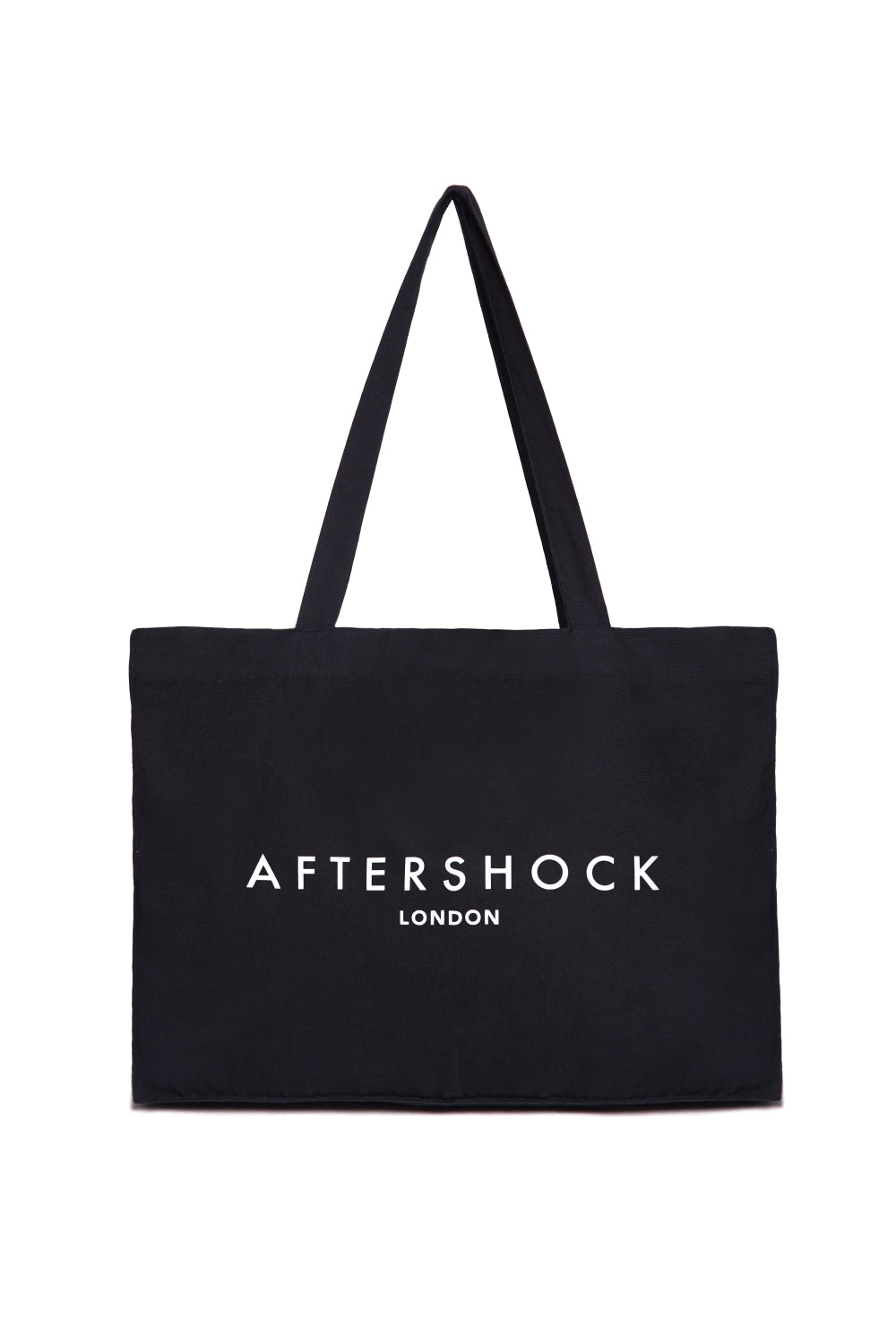 Black Logo Canvas Tote Bag-0