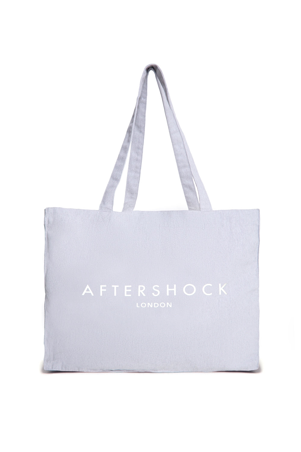 Silver Grey Logo Canvas Tote Bag-0