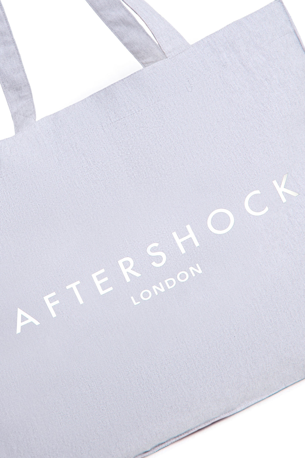 Silver Grey Logo Canvas Tote Bag-1