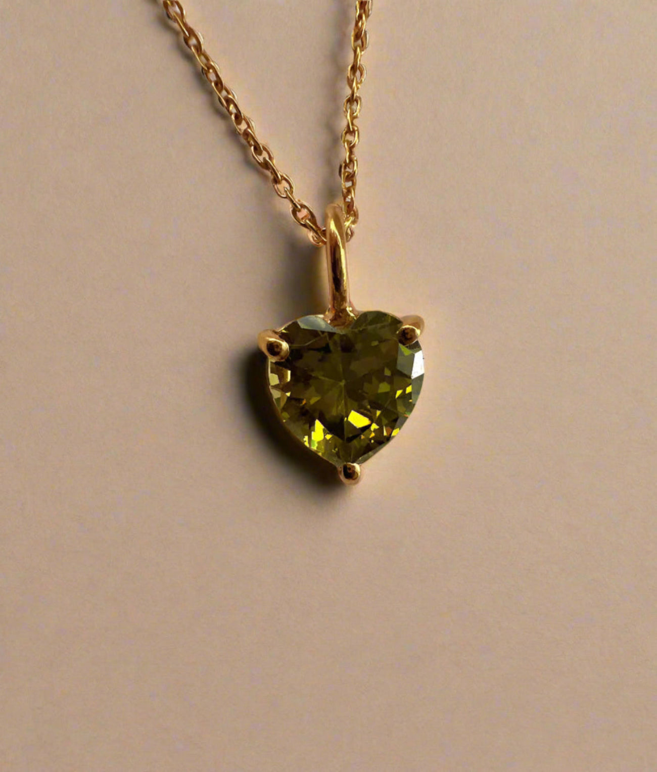 August Birthstone Chain Necklace-0