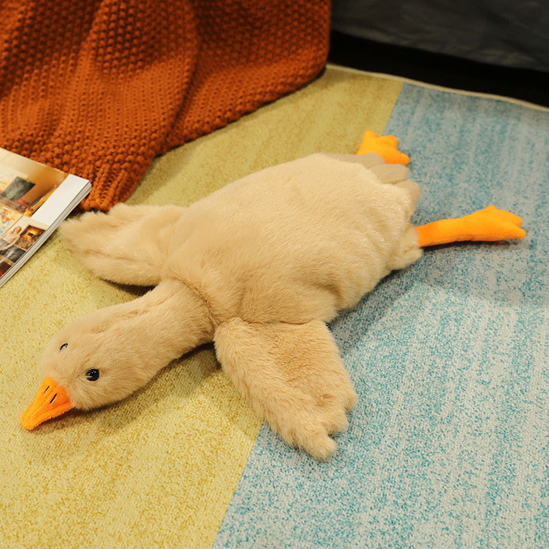 Big White Goose Doll Pillow Sleeping Plush Toy-9