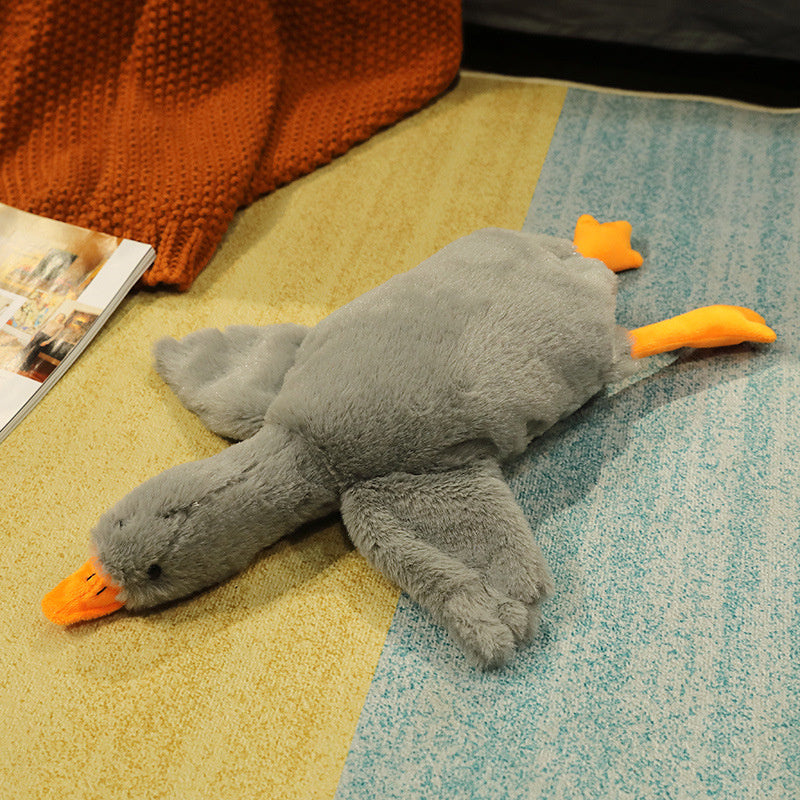 Big White Goose Doll Pillow Sleeping Plush Toy-11
