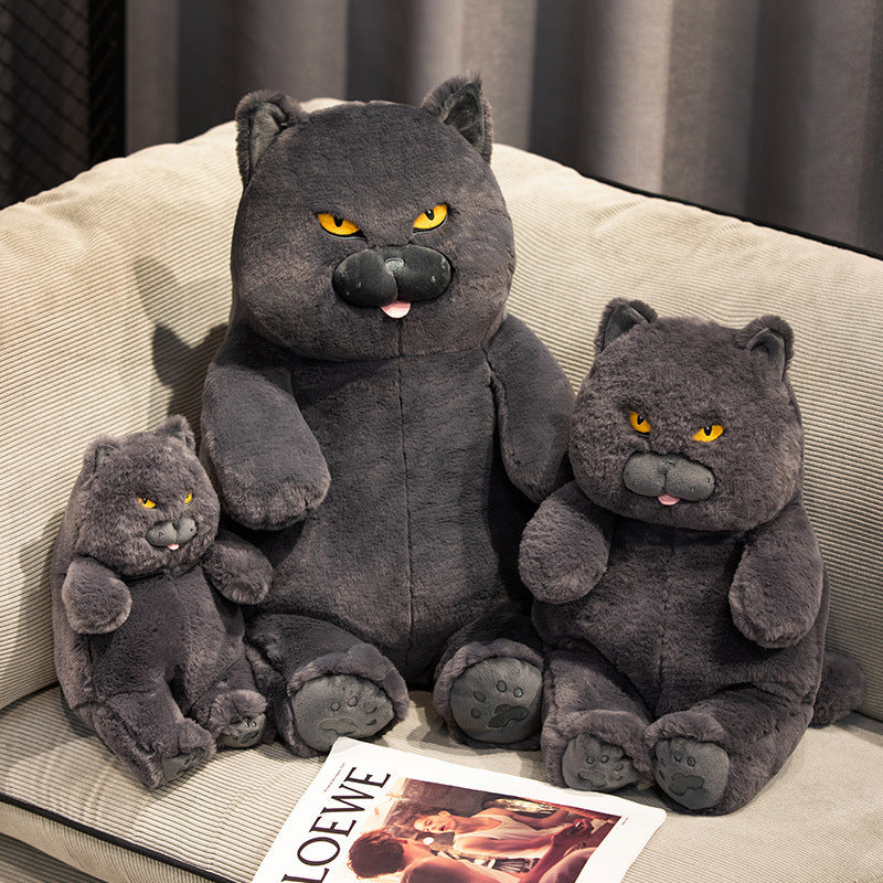 British Shorthair Blue Cat Plush Stuffed Toy-1
