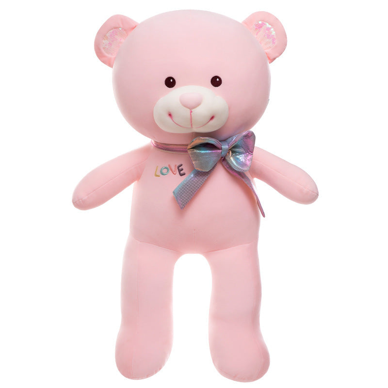 Cartoon Bow Big Bear Plush Toy-1