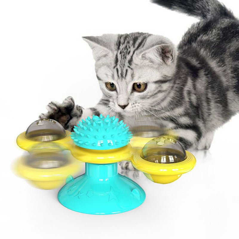 Cat Rotating Windmill Interactive Toy-2