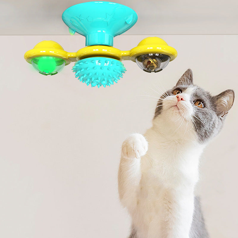 Cat Rotating Windmill Interactive Toy-3