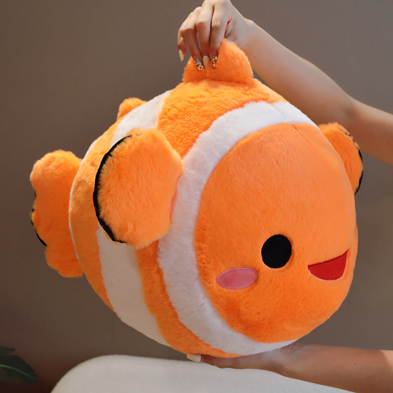 Clownfish Aquatic Plush Throw Pillow-2