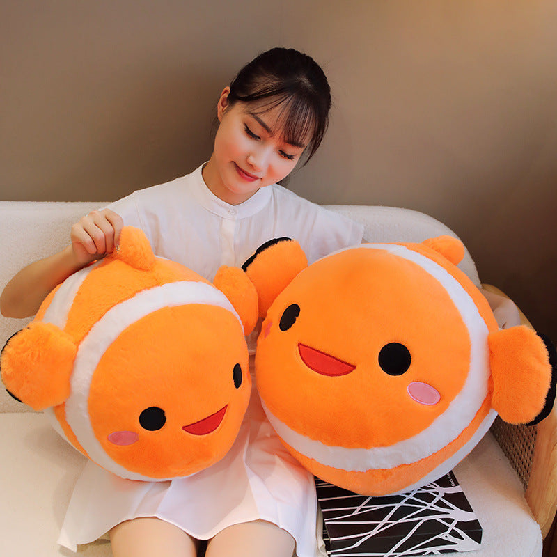Clownfish Aquatic Plush Throw Pillow-3