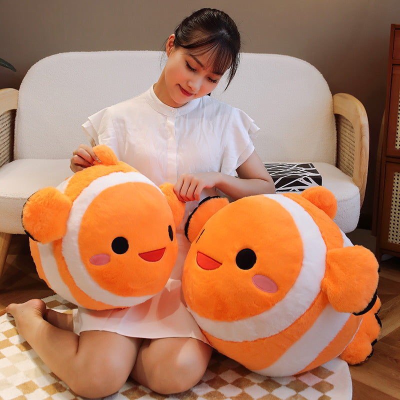 Clownfish Aquatic Plush Throw Pillow-4
