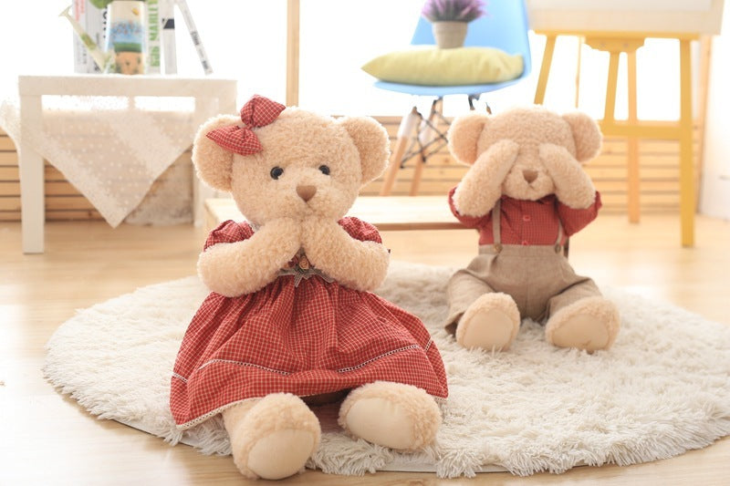 Couple Teddy Bear Plush Toys-3