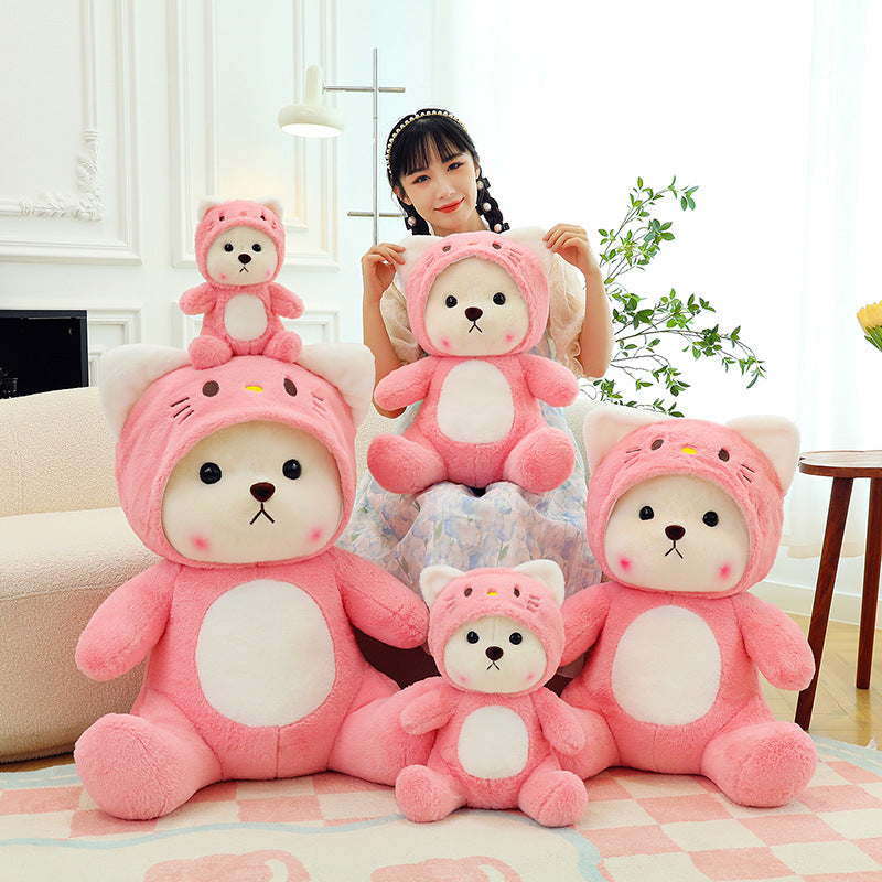 Cute Transforming Bear Plush Pillow Toy-0