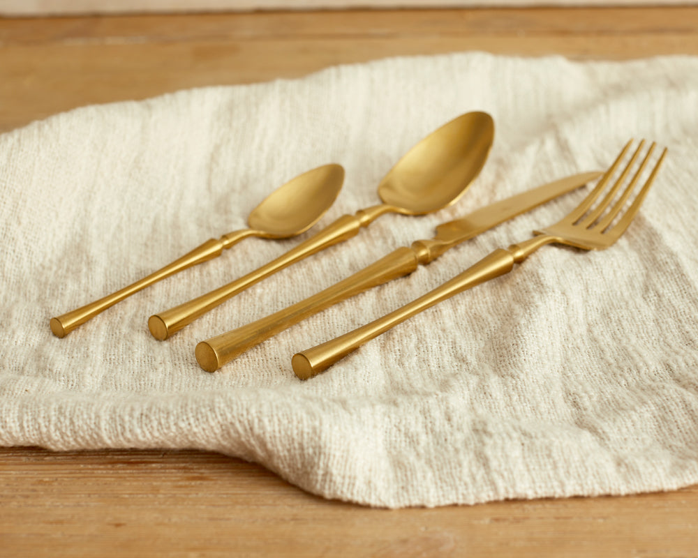 Paris Gold Stainless Steel Cutlery Sets x16/24 pieces-1
