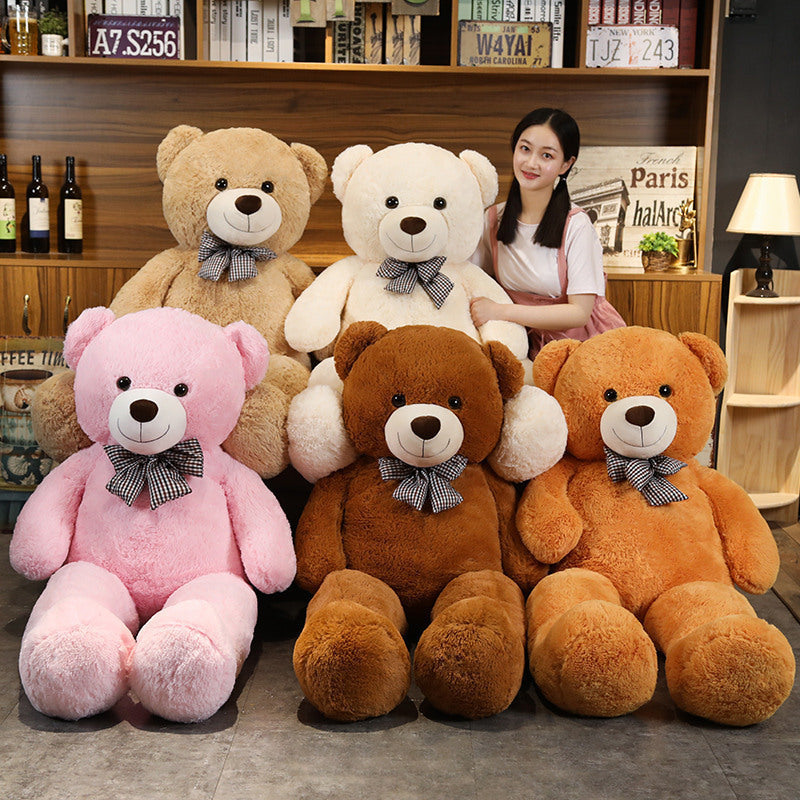 Giant Plush Bear with Bow Tie-0