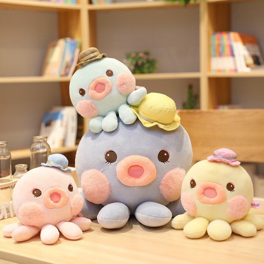 Hooded Octopus Stuffed Animal-0