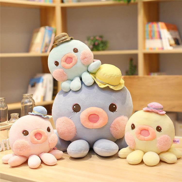 Hooded Octopus Stuffed Animal-4