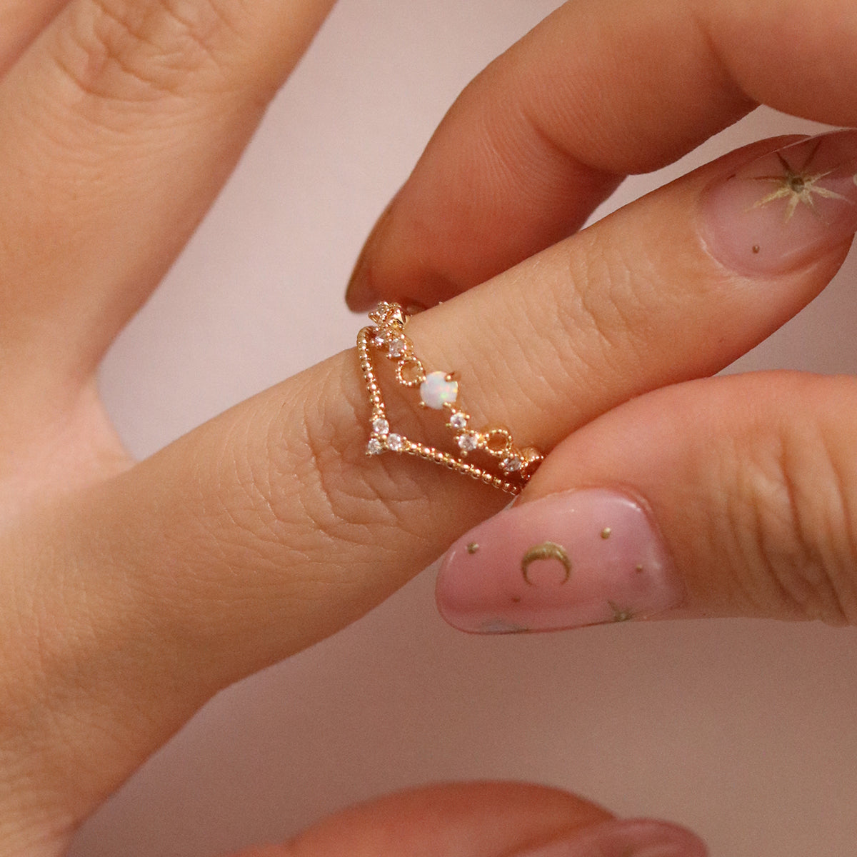 Opal Crown Layered Ring-1