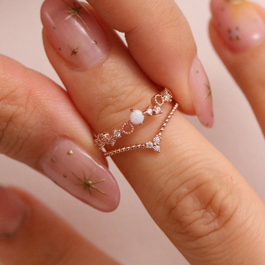 Opal Crown Layered Ring-4