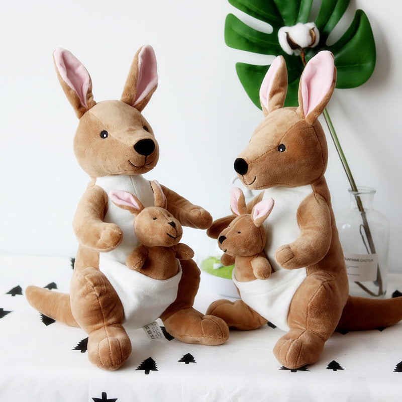 Kangaroo Plush Dolls for Kids: Mother and Child Set-0