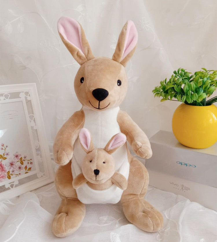 Kangaroo Plush Dolls for Kids: Mother and Child Set-1