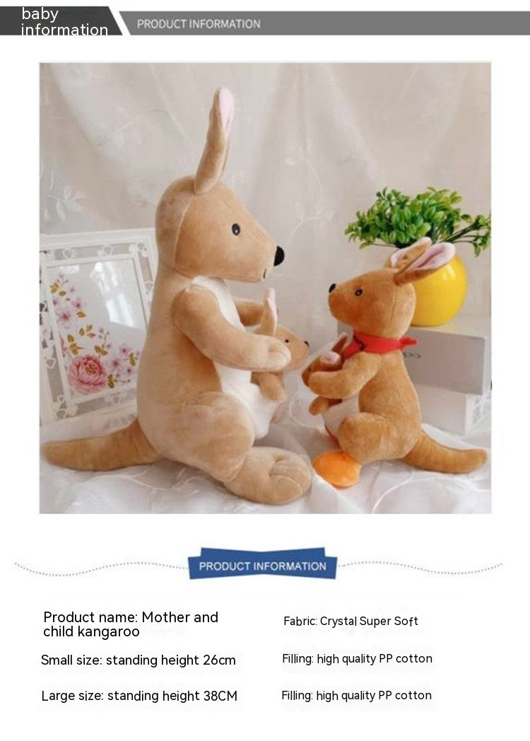 Kangaroo Plush Dolls for Kids: Mother and Child Set-3