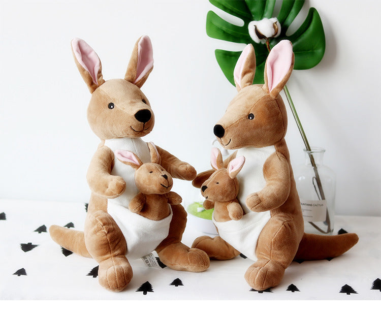 Kangaroo Plush Dolls for Kids: Mother and Child Set-4