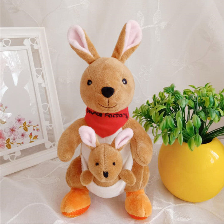 Kangaroo Plush Dolls for Kids: Mother and Child Set-5