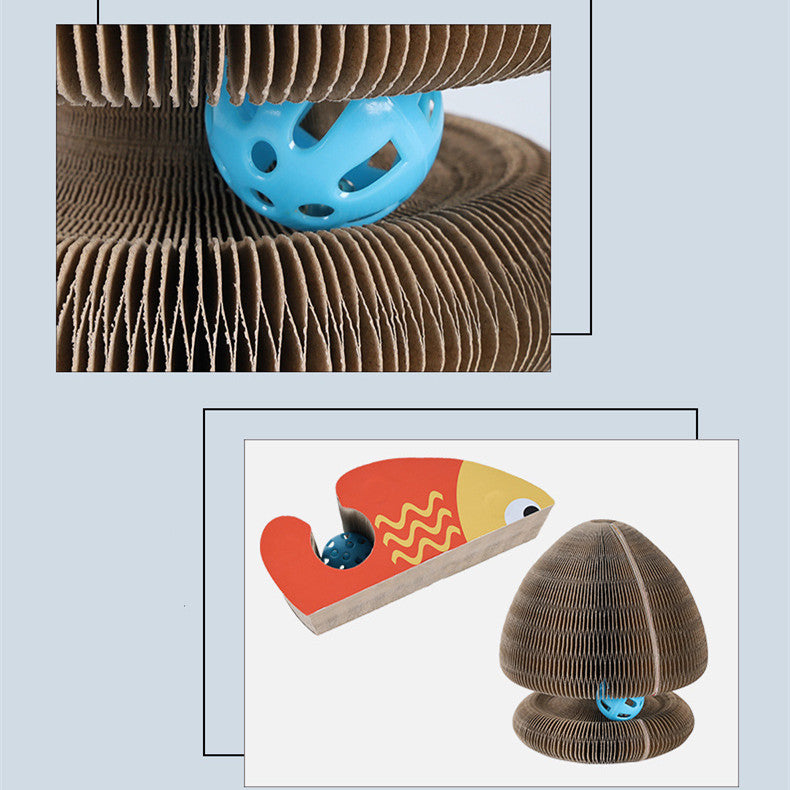 Magic Organ Foldable Cat Scratch Board Toy-3