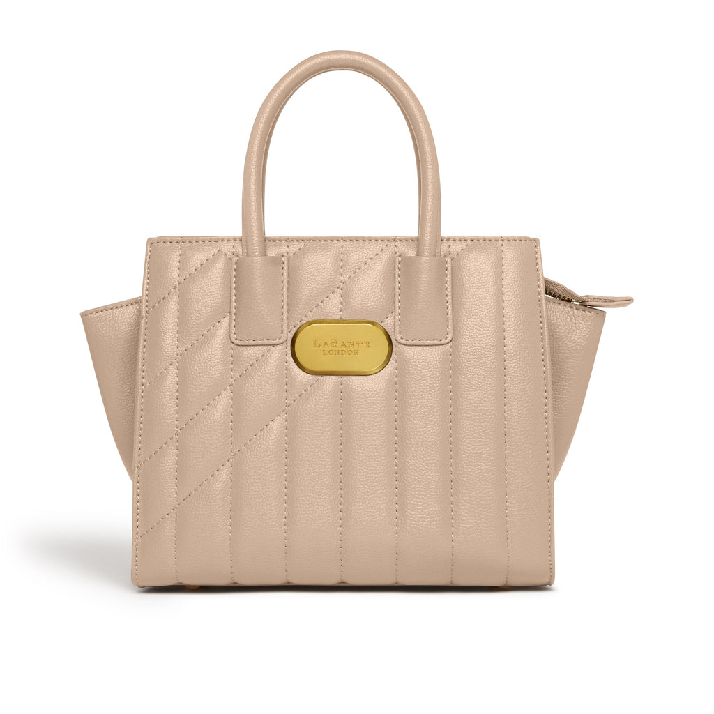 Mini Demi Tote Bag in Beige-3
