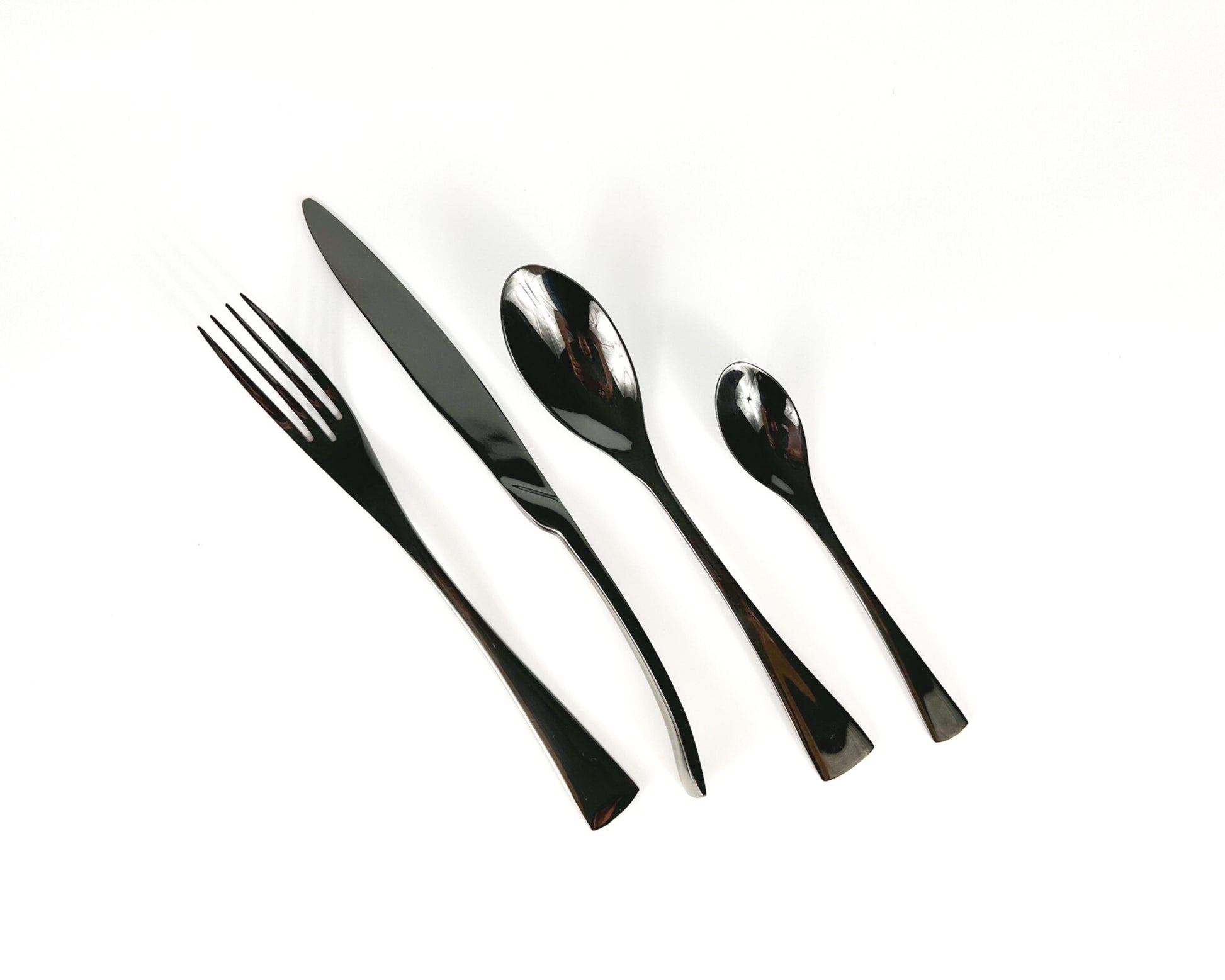Munich Black Stainless Steel Cutlery Sets x16/24 pieces-3