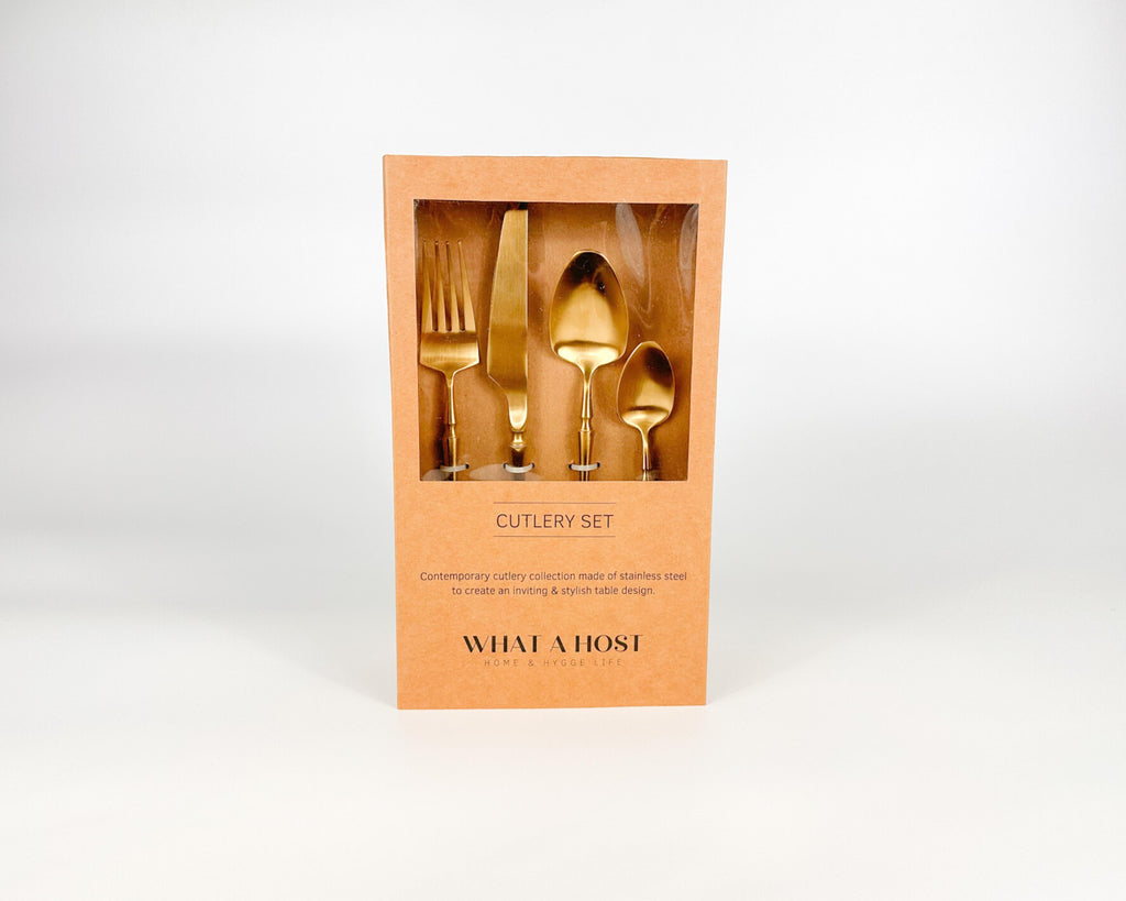 Paris Gold Stainless Steel Cutlery Sets x16/24 pieces-2