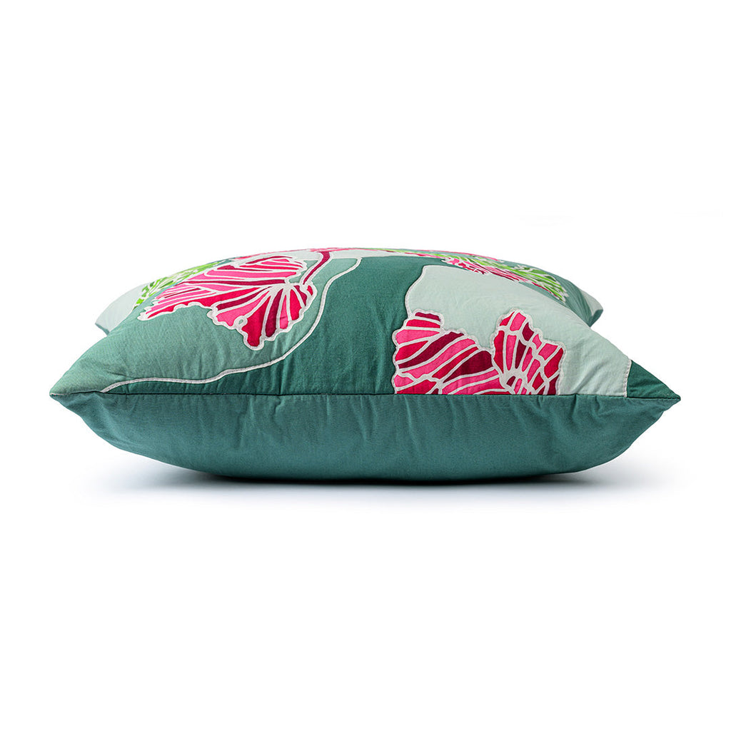 Summer Waltz Batik Quilted Cushion-1