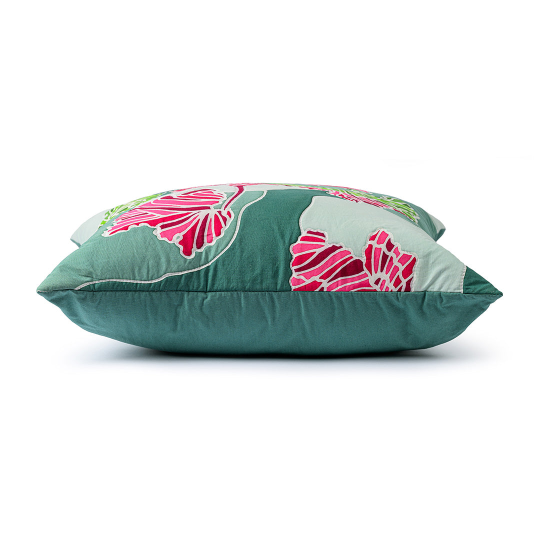 Summer Waltz Batik Quilted Cushion-1