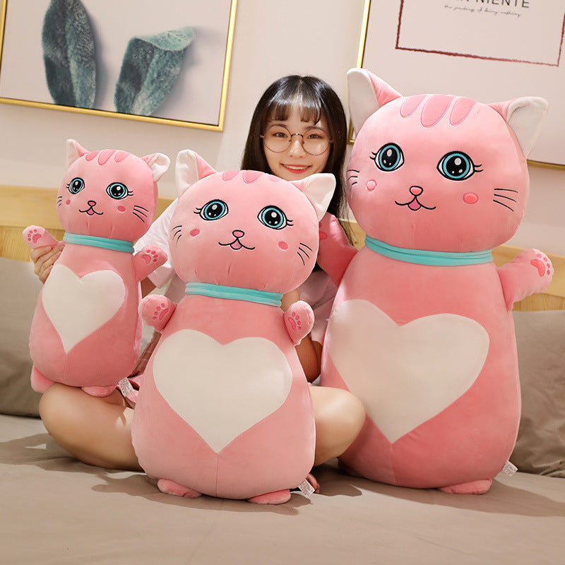 Plush Cat Couple Doll Cushions-0