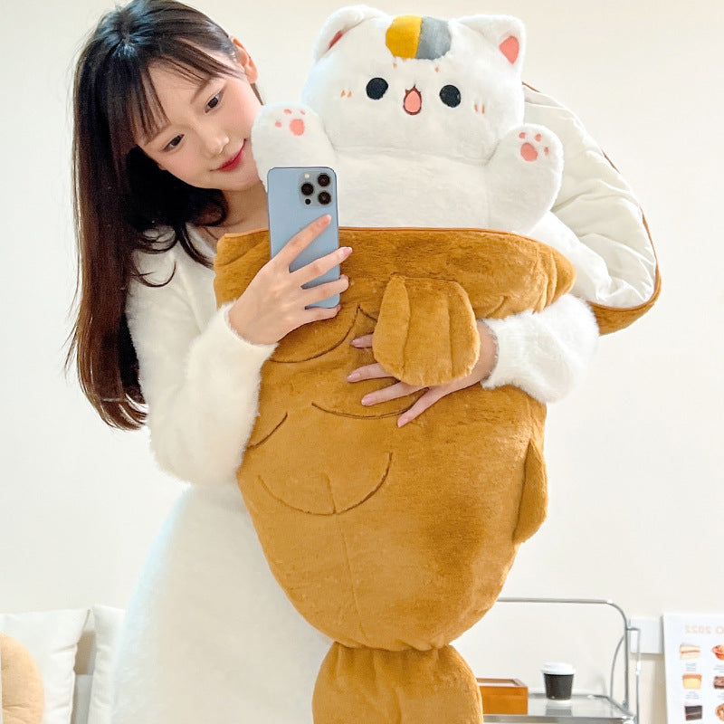 Radish Rabbit Plush Cat and Dog Pillow Toy-0