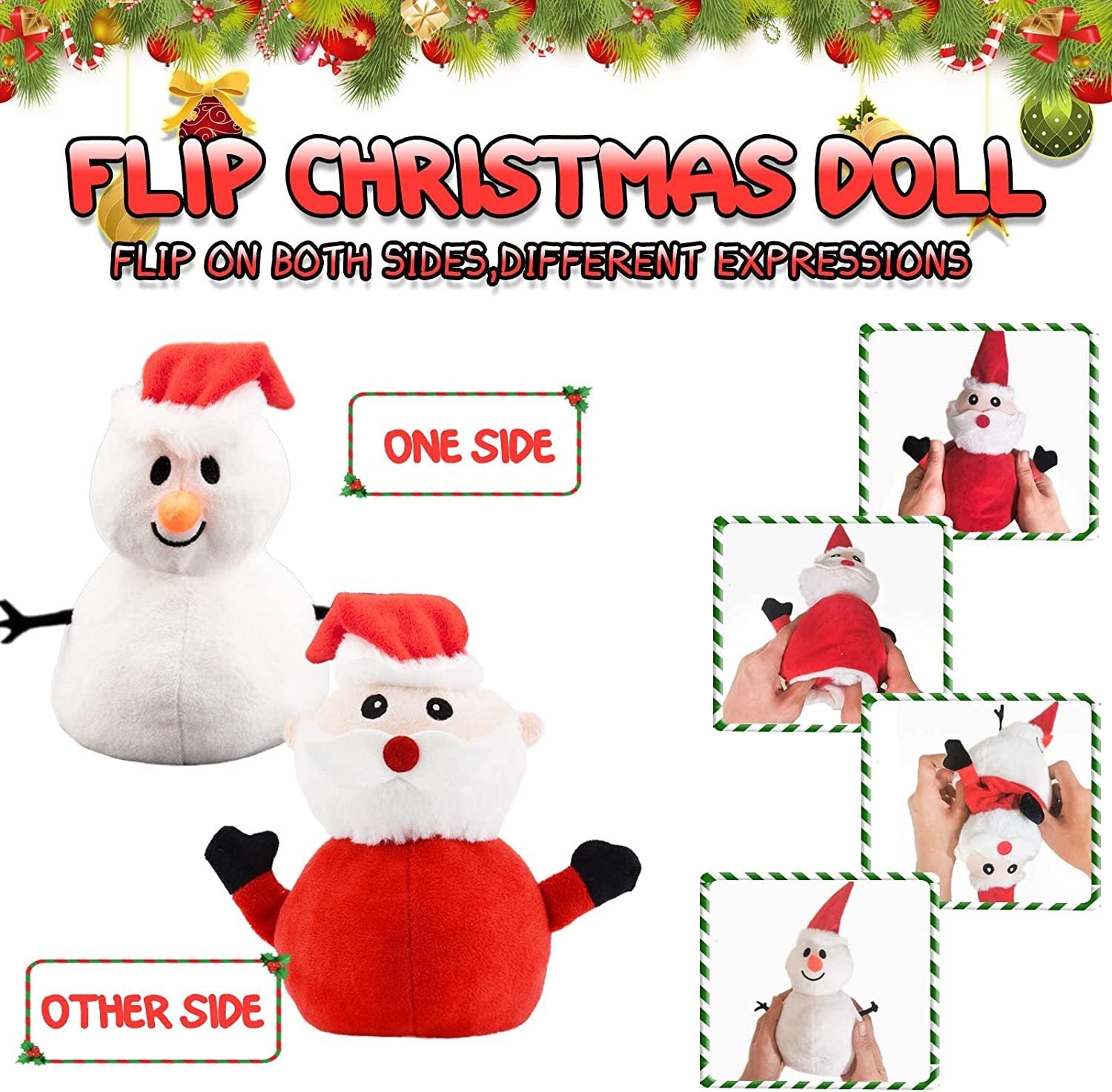Santa Plush Snowman Plush Toy-1