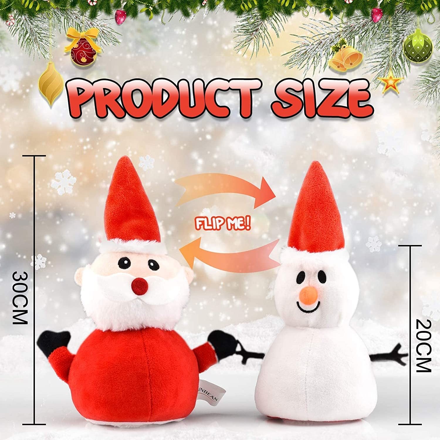 Santa Plush Snowman Plush Toy-2