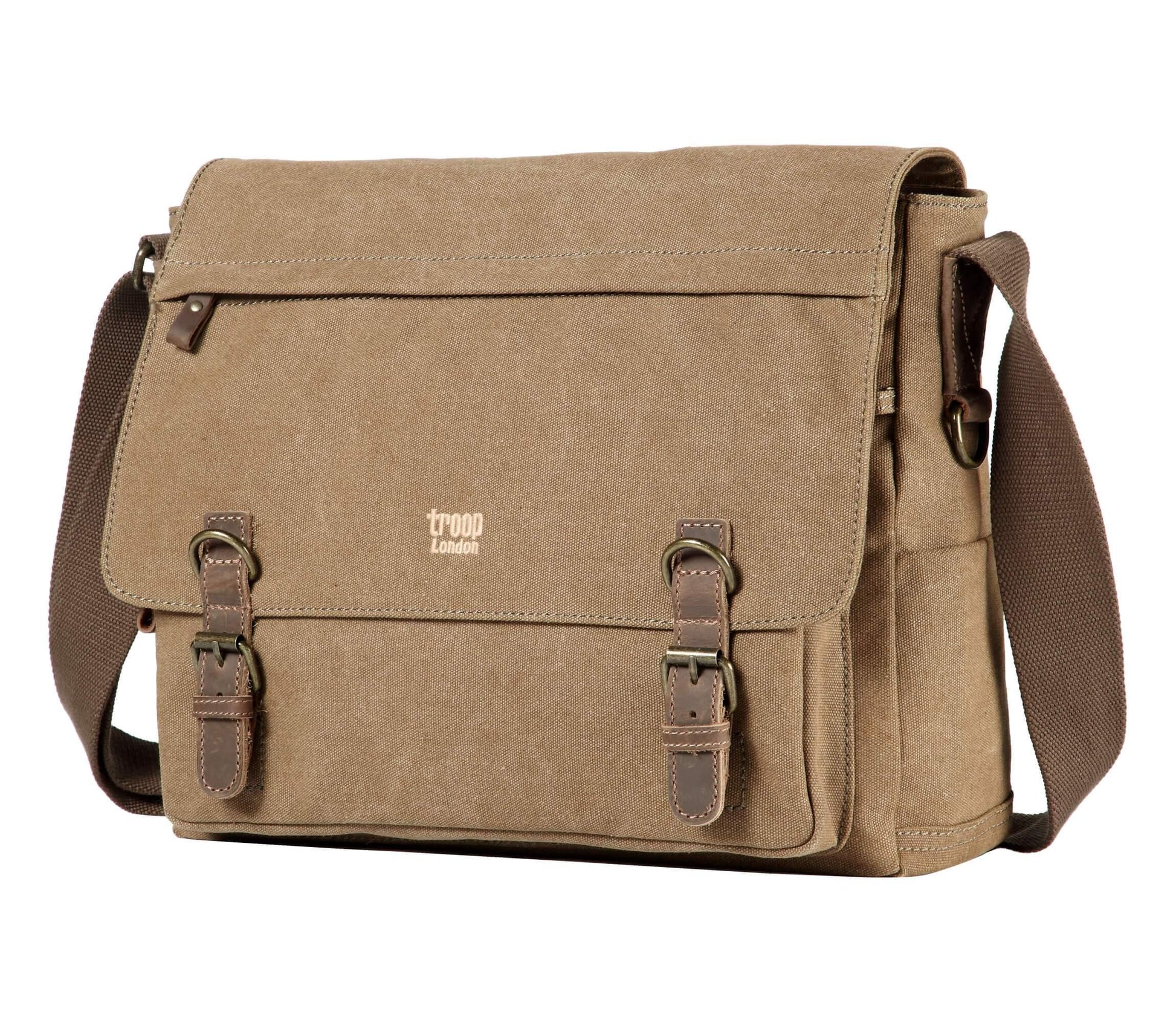 TRP0207 Troop London Classic Canvas Laptop Messenger Bag | Canvas Laptop Messenger Bag, Troop London Classic, Durable Travel Bag-6
