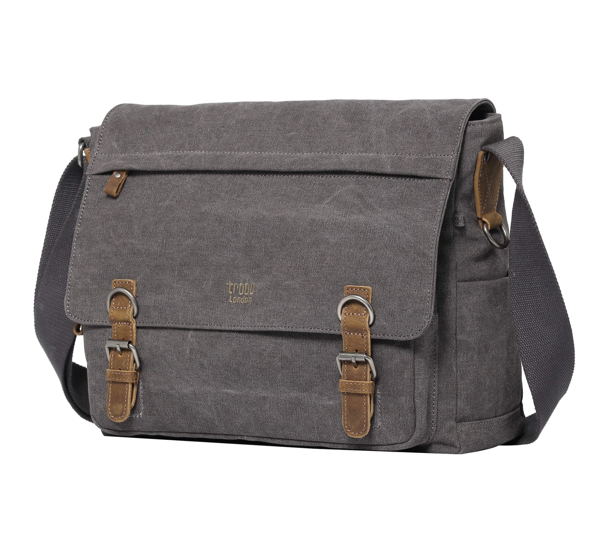 TRP0207 Troop London Classic Canvas Laptop Messenger Bag | Canvas Laptop Messenger Bag, Troop London Classic, Durable Travel Bag-5