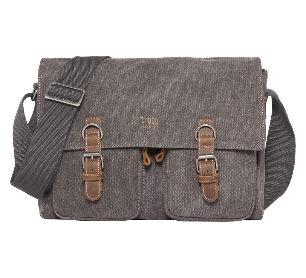 TRP0210 Troop London Classic Canvas Messenger Bag-5
