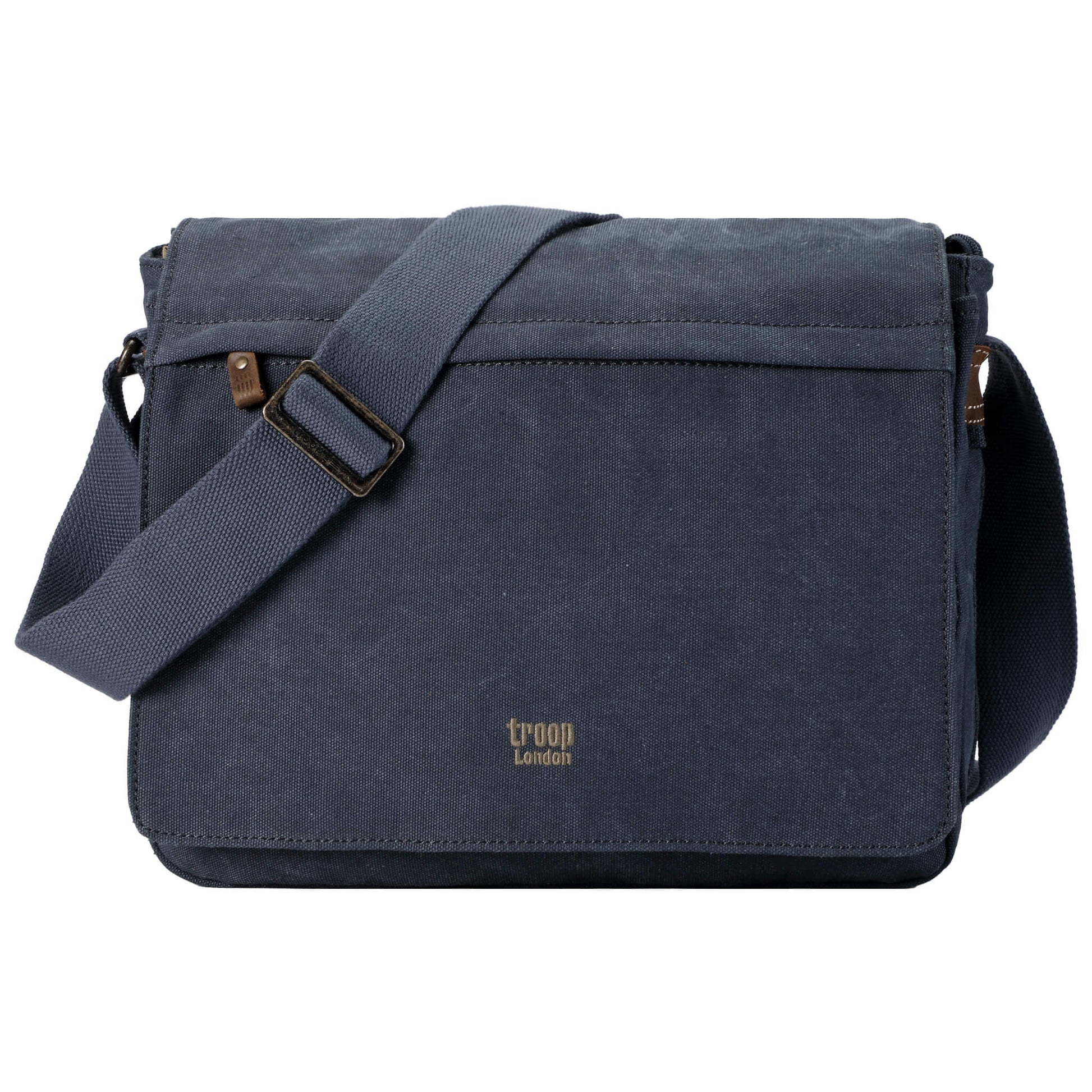 TRP0240 Troop London Classic Canvas Laptop Messenger Bag - 16.5 Diagonally-10